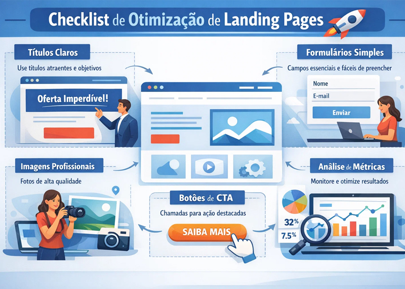 Otimização de landing pages e conversão