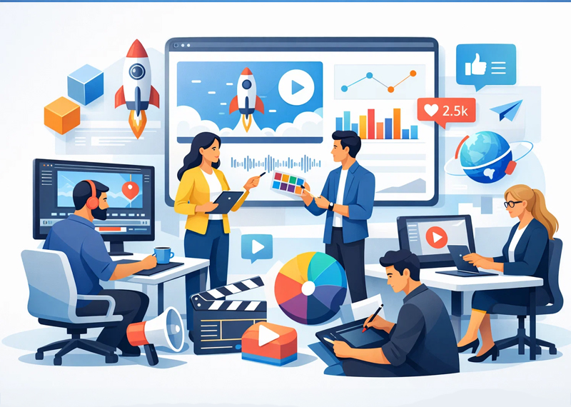 Vídeos animados e motion graphics